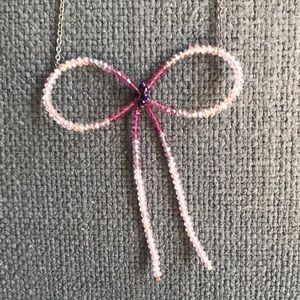 Anthropologie bow necklace